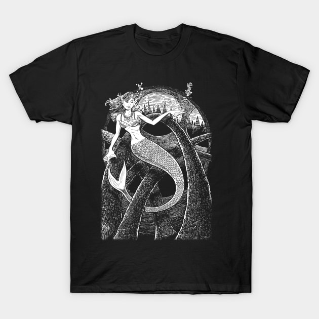 Mermaid and the Arches T-Shirt by DavesTees